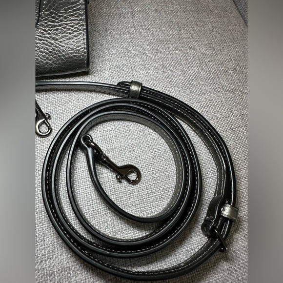 Coach Grey Leather Satchel with Matching Wristlet - Picture 3 of 8